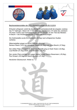 www.Vaihingen-Judo.de Bezirksmeisterschaften der u10 in