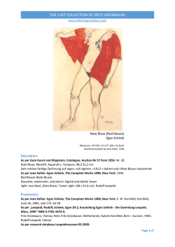 THE LOST COLLECTION OF FRITZ GRÜNBAUM
