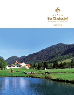 Golf 2016 - Der L&auml;rchenhof