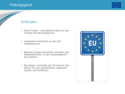 Freizügigkeit Schengen: Keine Polizei