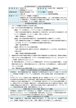 要介護度改善推進モデル事業の取組成果報告書 事 業 所 名