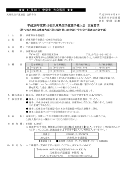 平成28年度第49回兵庫県空手道選手権大会 実施