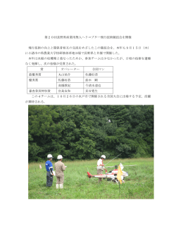 20回長野県産業用無人ヘリ飛行技術競技会
