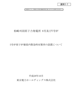 柏崎刈羽原子力発電所 6号及び7号炉