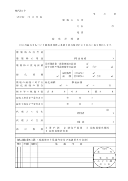 様式第1号 年 月 日 （あて先） 川 口 市 長 建 築 主 住 所 氏 名 印 電 話