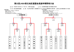 第22回JABA東北地区連盟会長旗争奪野球大会