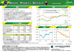 ブラジルマーケットウィークリー 2016年10月12日