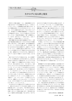 リレーエッセイ 「カタログに見る夢と現実」