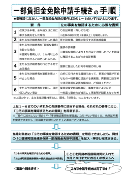 要 件 左の事実を確認するために必要な書類