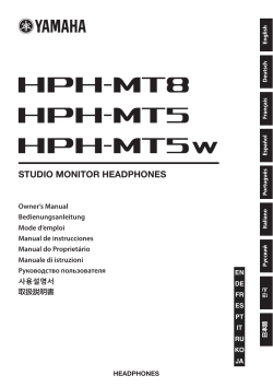 HPH-MT8_HPH-MT5_HPH-MT5W Owner`s Manual
