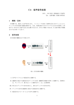 C3：音声信号処理