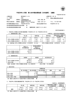 平成29年2月期 第2四半期決算短信〔日本基準〕（連結）