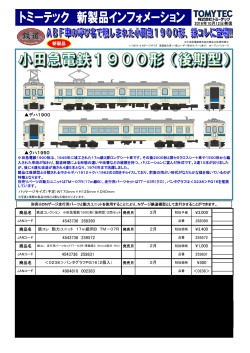 小田急電鉄 1900形（後期型）2両セット