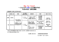 一人ひとりが「主役」になる場所がある 平成28年度 自衛官募集