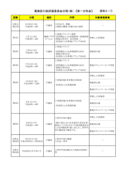資料3「葛飾区行政評価委員会日程（案）」 （PDF 48.4KB）