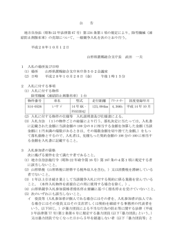 一般競争入札の公告（pdf 162KB）
