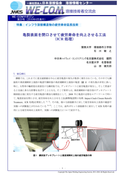 3. 亀裂表面を閉口させて疲労寿命を向上させる工法（ICR 処理）