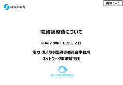 資料5-1 需給調整費について（PDF形式：1845KB）