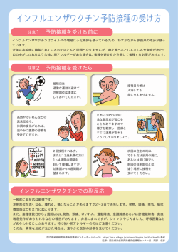 インフルエンザワクチン予防接種の受け方