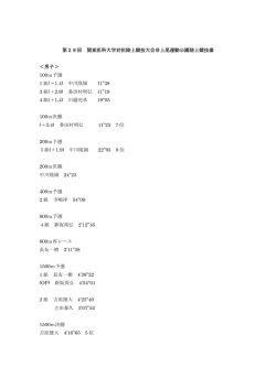 第28回 関東医科大学対抗陸上競技大会＠上尾運動公園陸上競技場