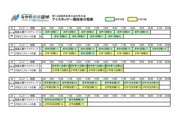 （成年・少年） 競技日程