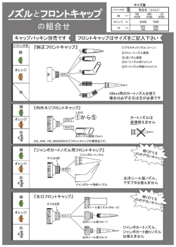 フロントキャップからノズルを