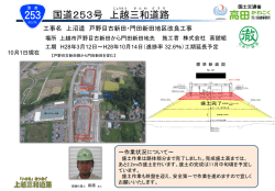 上沼道 戸野目古新田・門田新田地区改良工事