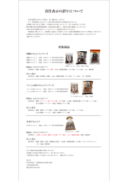 責任表示の誤りについて