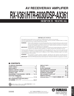 RX-V361/HTR-6030/DSP-AX361