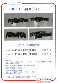 Page 1 縮尺1/80・16.5mmゲージ鉄道模型 エンドウ新製品情報 2016年