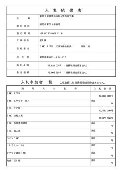 東区大字勝馬地内配水管布設工事 （4kbyte）