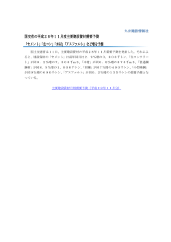 「セメント」「生コン」「木材」「アスファルト」など増を予測