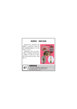 梅酒特区 美郷の梅酒 美郷梅酒会