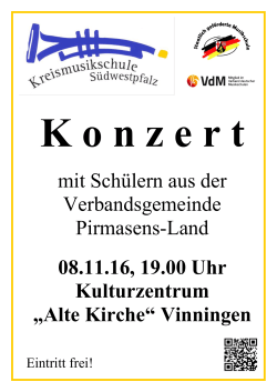 Plakat - Verbandsgemeinde Pirmasens-Land