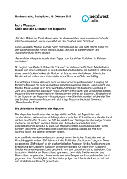 Indra Wussow: Chile und die Literatur der Mapuche