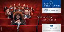 Europa-Kulturtage 2016