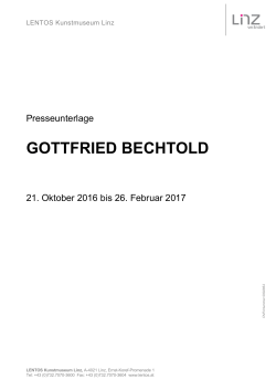 Informationsunterlage zur Ausstellung Gottfried Bechtold (PDF