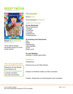 Wurstsalat - Rezeptwiese