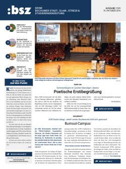 bsz-Ausgabe 1101 vom 19. Oktober 2016 - Bochumer Stadt