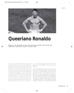 Queeriano Ronaldo - Hinterland Magazin