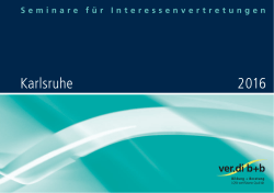 Seminare für Interessenvertretungen 2016 in Karlsruhe PDF