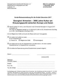 Anmeldung - Geographische Gesellschaft München eV