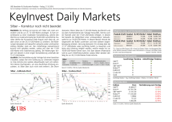 KeyInvest Daily Markets - Boerse