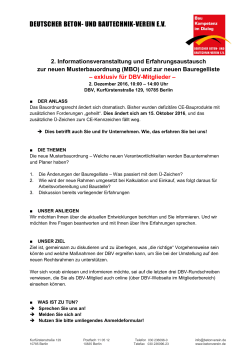 Informationen - Deutscher Beton- und Bautechnik