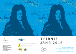 Im Leibniz. Über Leibniz. Mathe und Mehr