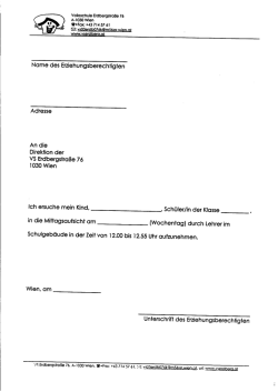Ich ersuche mein Kind. Sch&uuml;ler/ln der Klasse