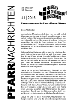 Aktuelle Pfarrnachrichten - Pfarreiengemeinschaft Meckenheim