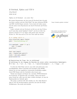 R Notebook, Python und UTF-8