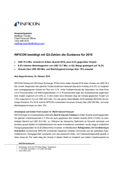 INFICON Holding AG