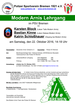 22.10.2016 - Modern Arnis